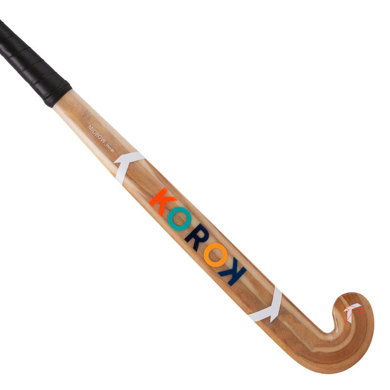 Stick de hockey indoor enfant débutant bois FH100 bois multi-couleurs