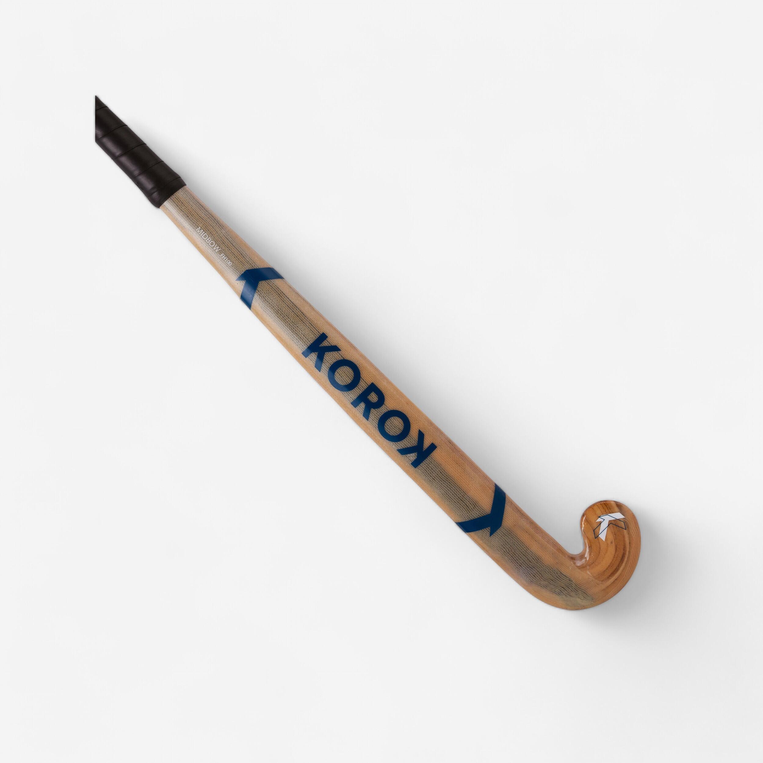 KOROK Hockeyschläger Indoor FH100 MidBow Holz/Glasfaser Einsteiger Damen/Herren | 03583787289068 KOROK Hockeyschläger Indoor FH100 MidBow Holz/Glasfaser Einsteiger Damen/Herren | 03583787289068