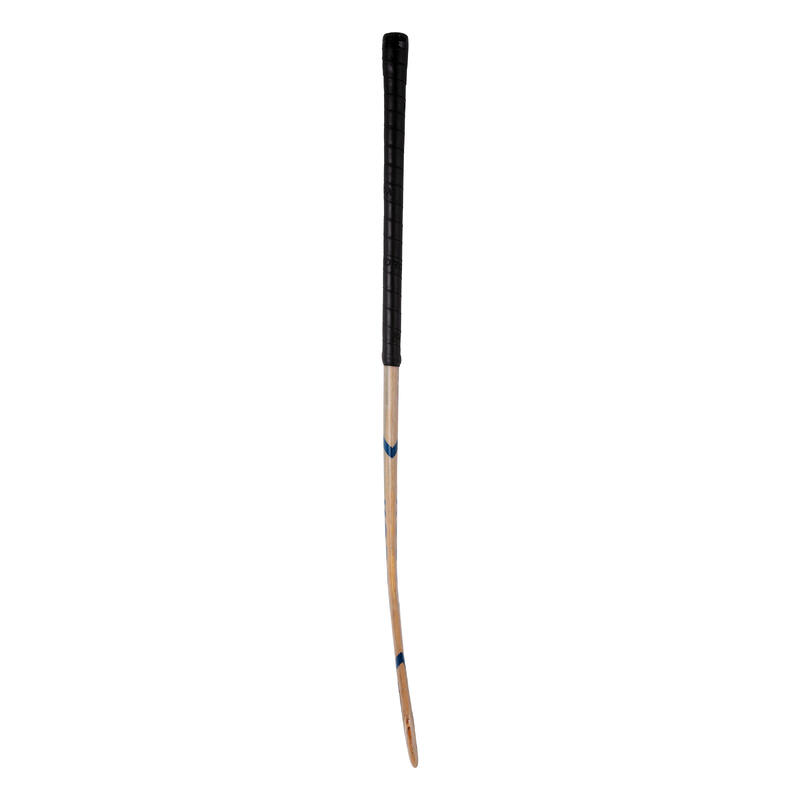 Zaalhockeystick voor beginnende volwassenen hout/glasvezel mid bow FH100 blauw