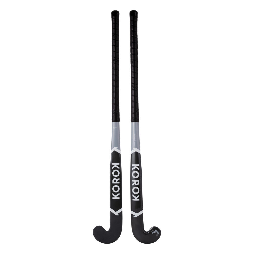 Kids'/Teens' 100% Fibreglass Mid-Bow Indoor Hockey Stick FH500 - Grey