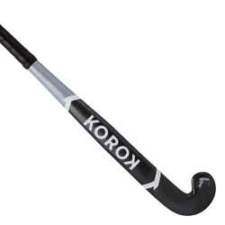 Kids'/Teens' 100% Fibreglass Mid-Bow Indoor Hockey Stick FH500 - Grey