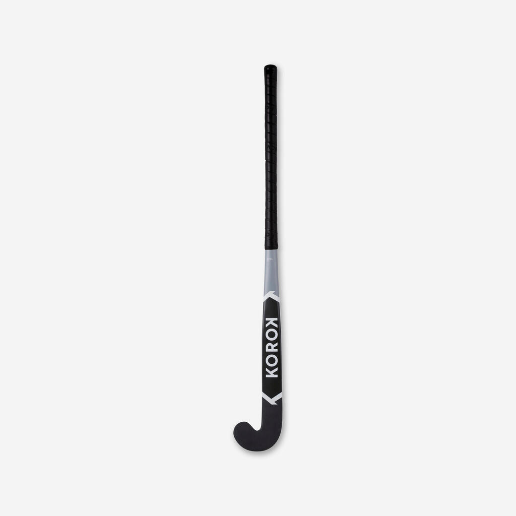 Hockeyschläger Indoor FH500 Mid Bow 100 % Glasfaser Kinder/Jugendliche grau