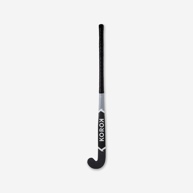 Hockeyschläger Indoor FH500 Mid Bow 100 % Glasfaser Kinder/Jugendliche grau