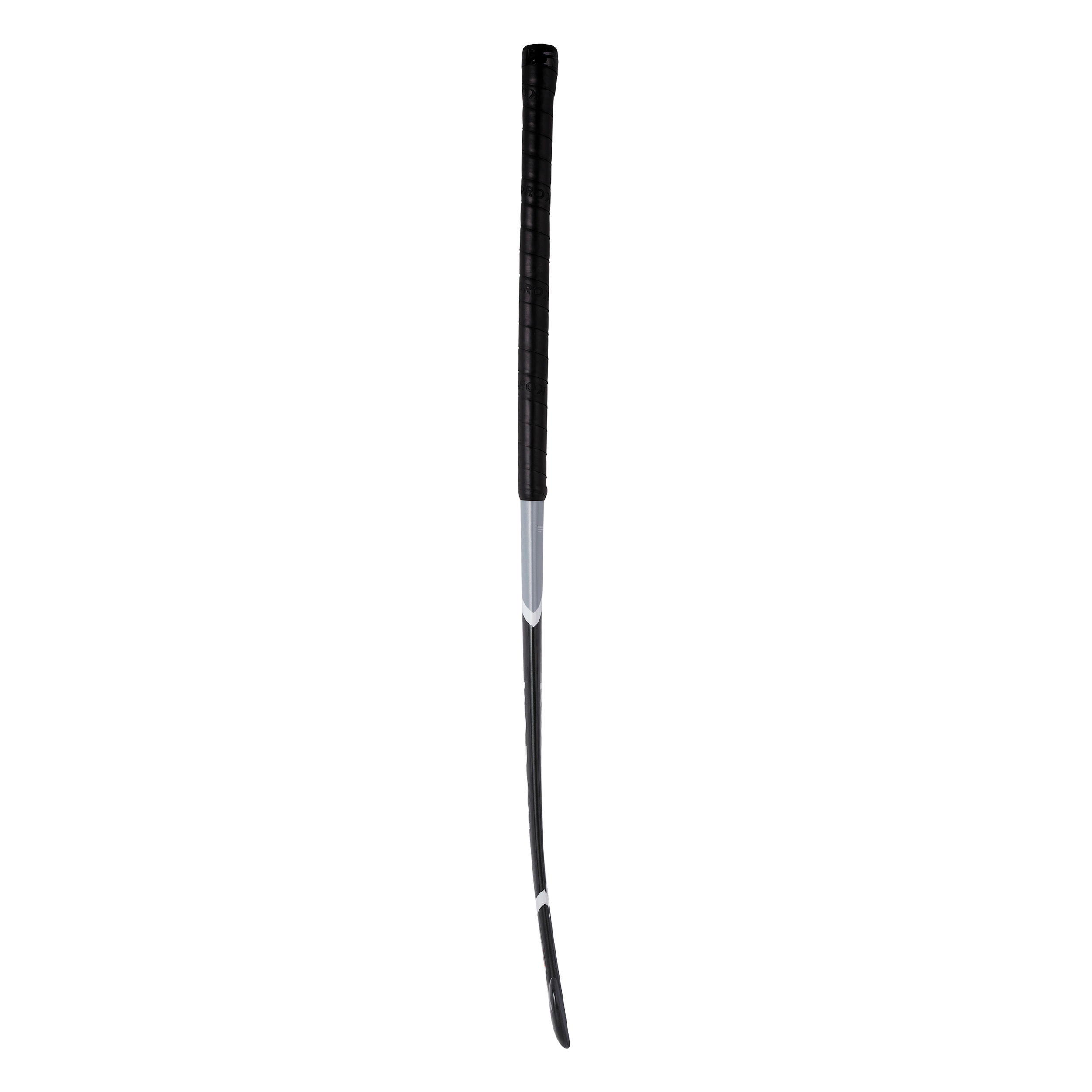 Adult Beginner 100% Fibreglass Mid Bow Indoor Field Hockey Stick FH500 - Grey 7/8