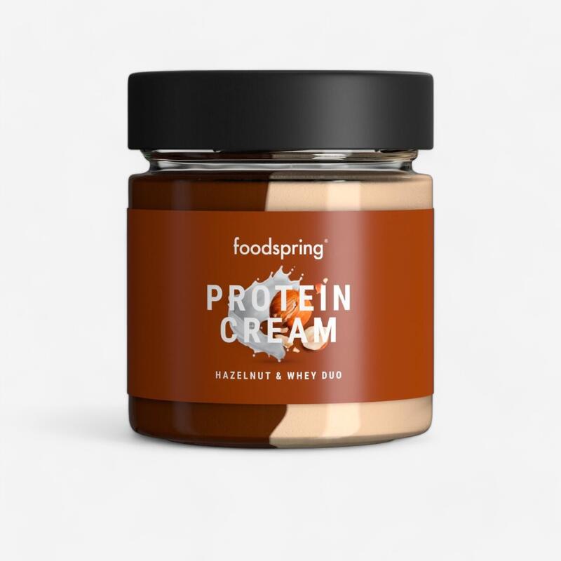 FOODSPRING crema proteica dúo con sabor a avellanas y proteína whey 200 g