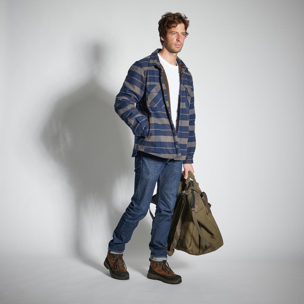 SHERPA OVERSHIRT-TYPE JACKET 500 BLUE