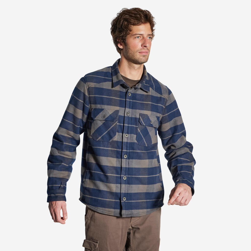 Outdoorhemd 500 Flanell Camouflage 