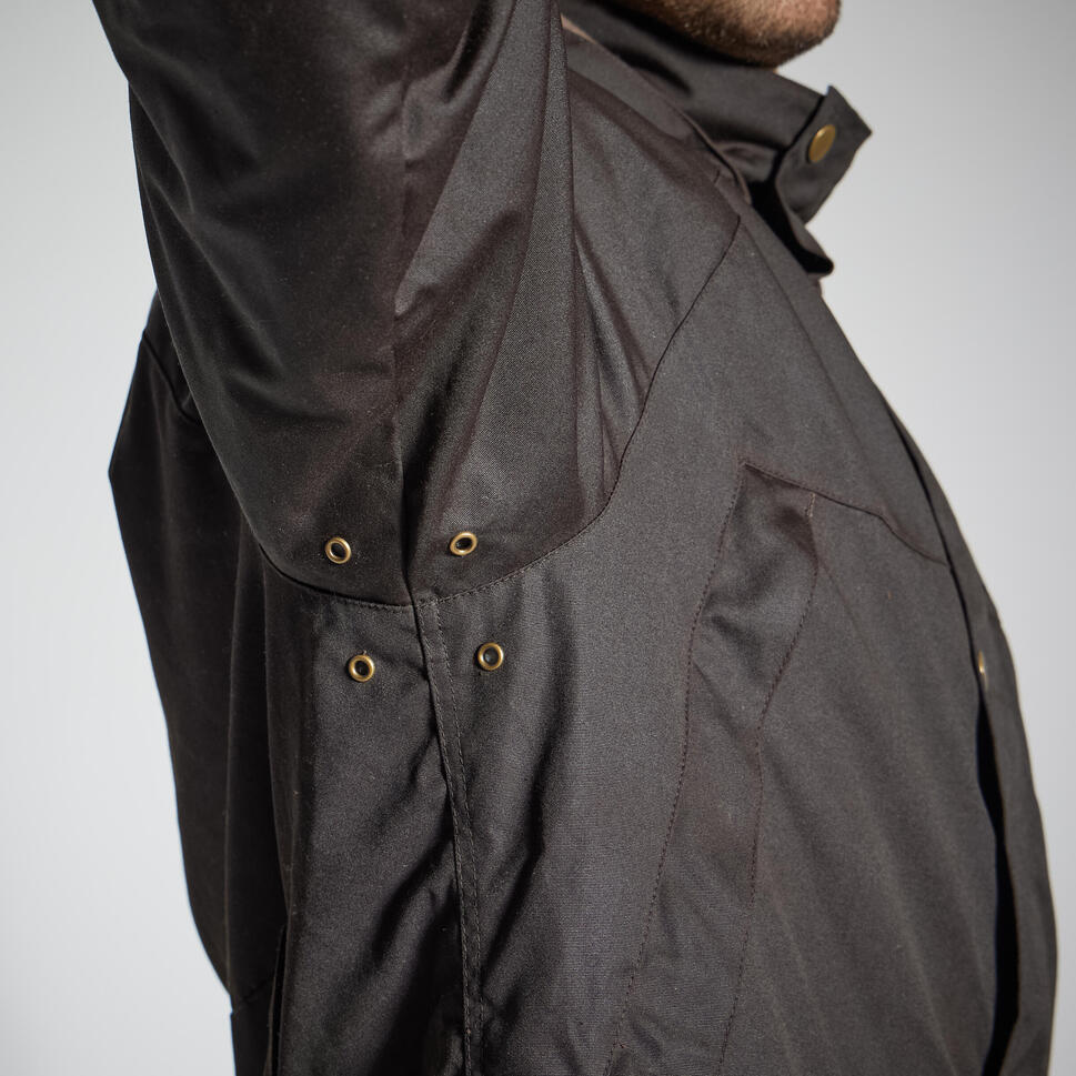 VESTE CHAUDE EN COTON HUIL?? 500 MARRON SOLOGNAC | Decathlon