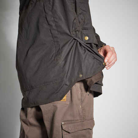 WARM WAXED COTTON JACKET 500 - BROWN