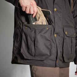 WARM WAXED COTTON JACKET 500 - BROWN