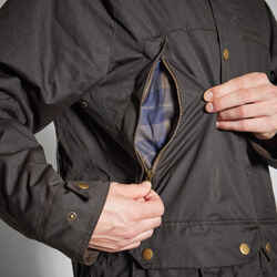 WARM WAXED COTTON JACKET 500 - BROWN