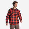 Outdoorhemd 500 Flanell rot