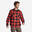 Outdoorhemd 500 Flanell rot