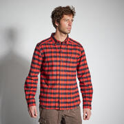 Men's Full Sleeve Fleece Lined Shirt 100 Red Check