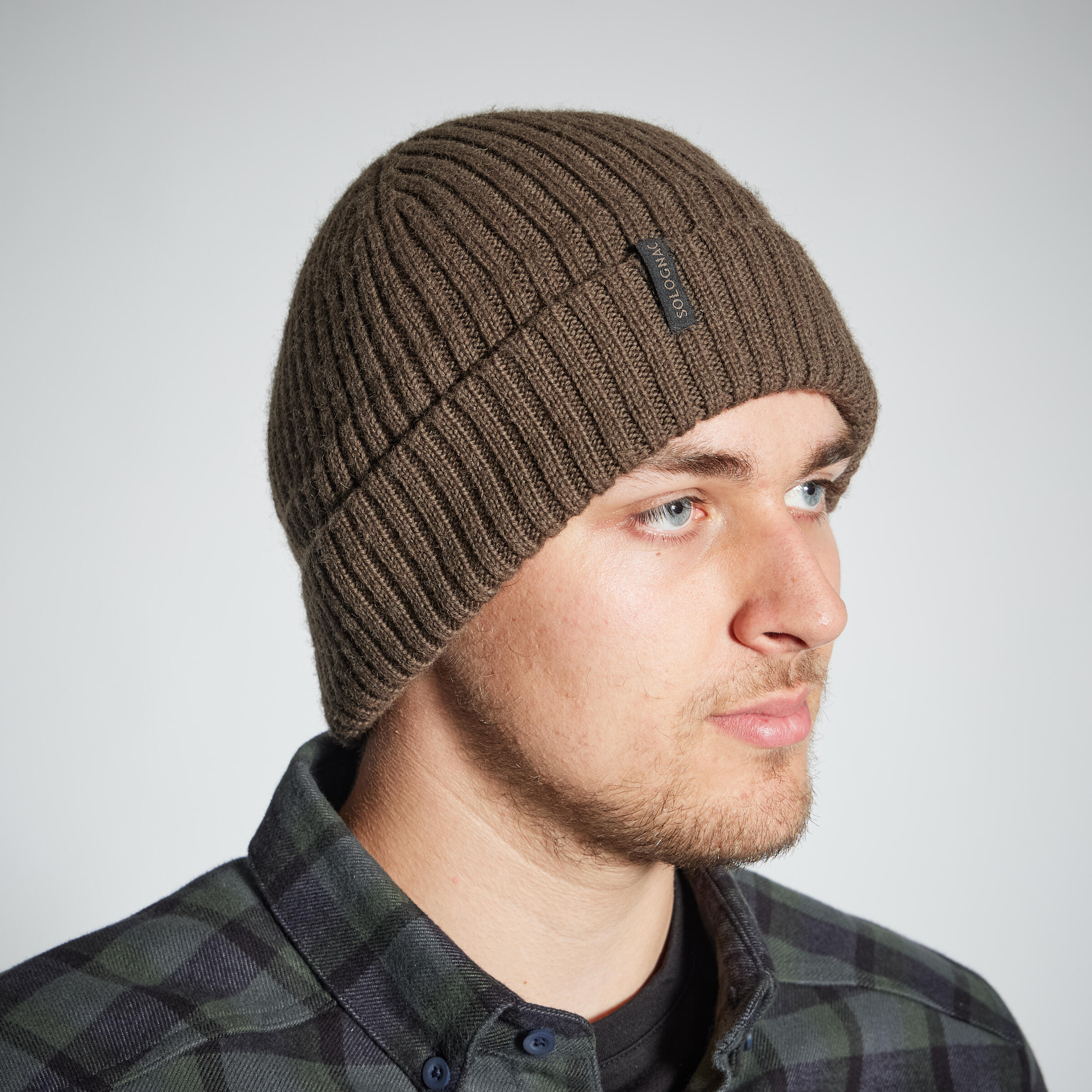 HAT KNITTED WOOL 900 BROWN - Decathlon
