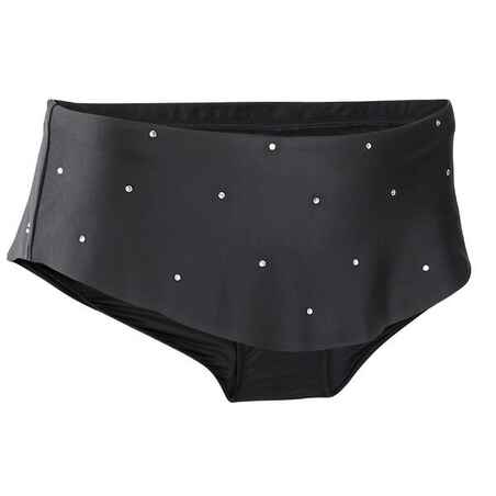 Rhythmic Gymnastics (RG) Removable Skirt - Black Rhinestone