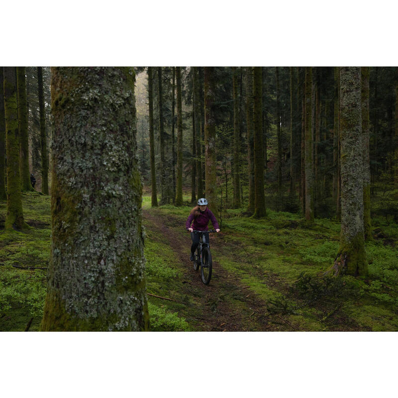 MTB regenjas voor dames pruim