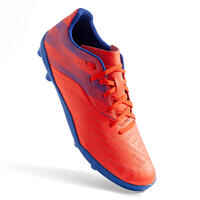 Kids' Dry Pitch Lace-Up Football Boots Agility 140 FG - Red/Blue