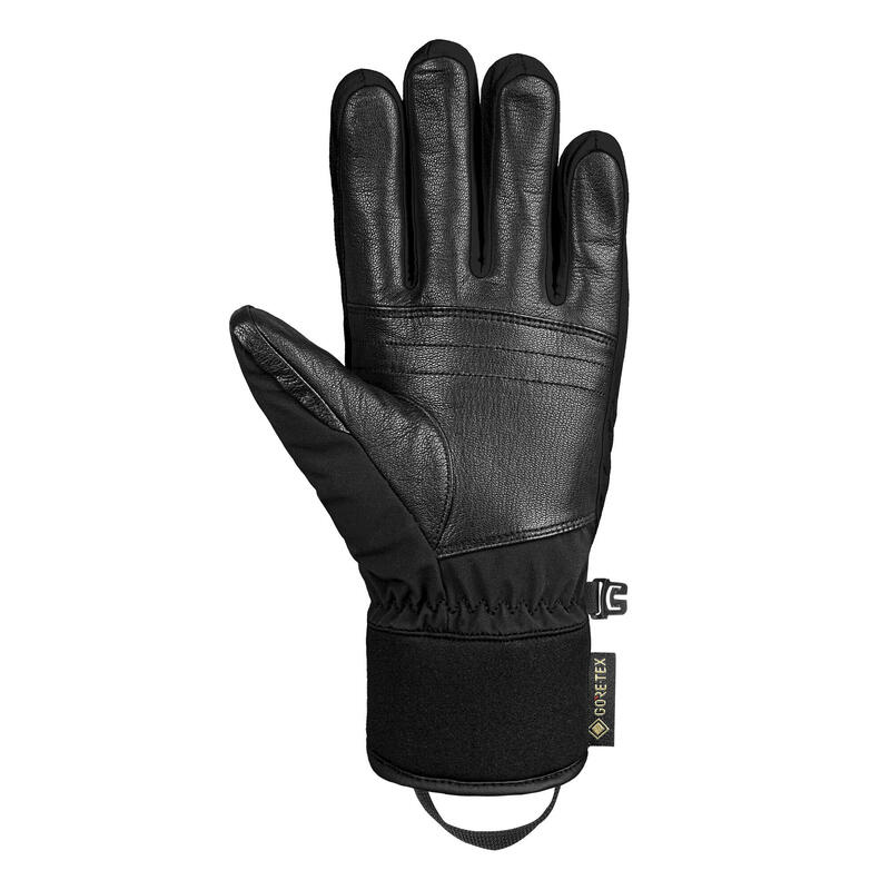 GANTS SKI DE PISTE ADULTE EN CUIR ET GORE-TEX - REUSCH CARVE GTX NOIR