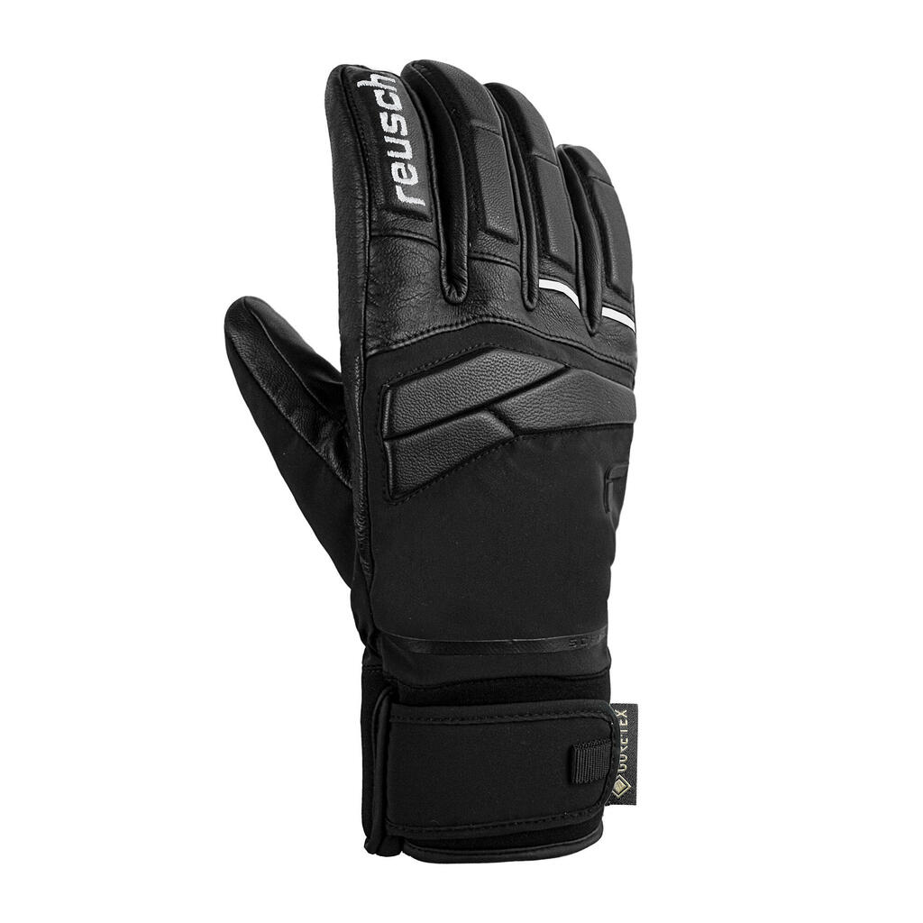 Lyžiarske rukavice Carve GTX koža gore-tex čierne