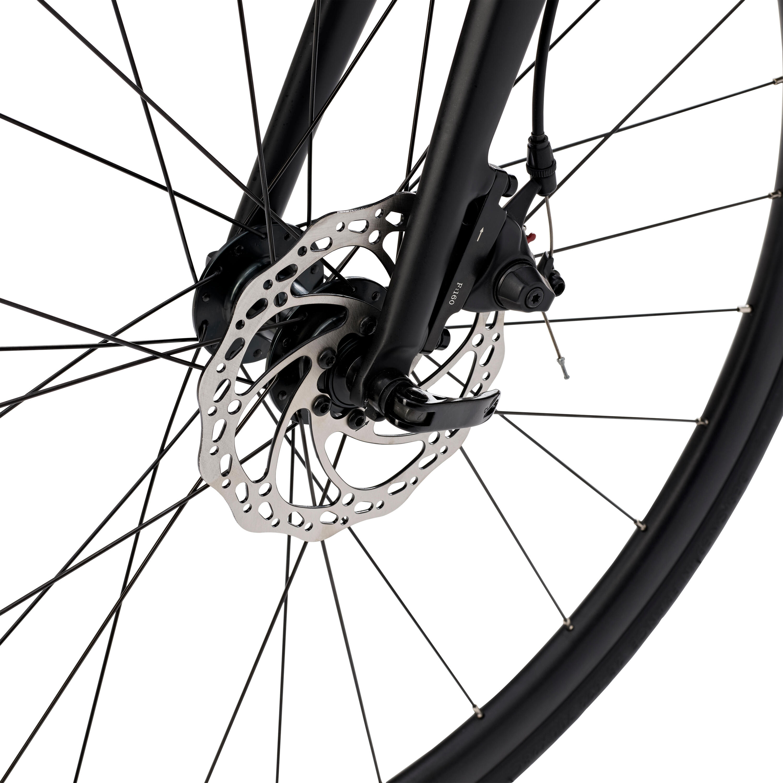 Road bike Triban RC 500 disc brake Sora/Prowheel XS/S/M Black VAN