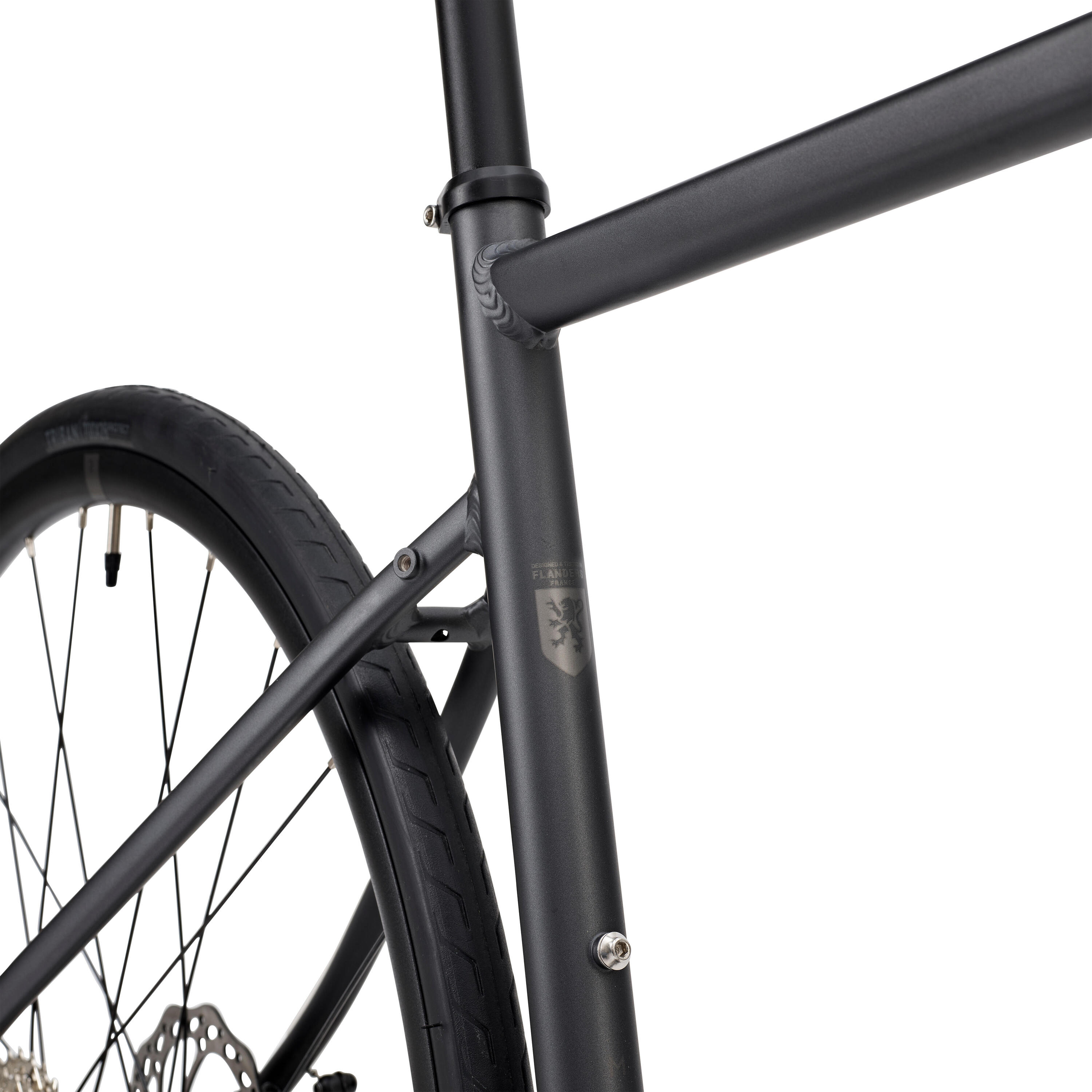 Road bike Triban RC 500 disc brake Sora/Prowheel XS/S/M Black VAN