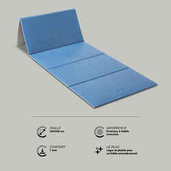 Fitness 160 x 60 x 0.7 cm Folding Floor Mat - Blue