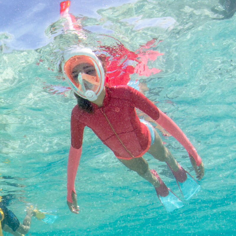 Máscara Snorkel Niños Easybreath (6-10 Años | Talla XS) naranja