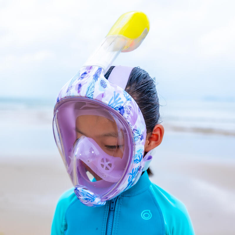 Máscara Easybreath de superfície Criança XS (6-10 anos) - Mermaid