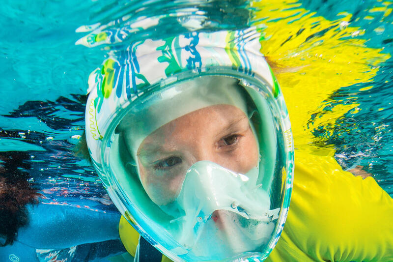 Maska pełnotwarzowa do snorkelingu dla dzieci Subea Easybreath JR XS