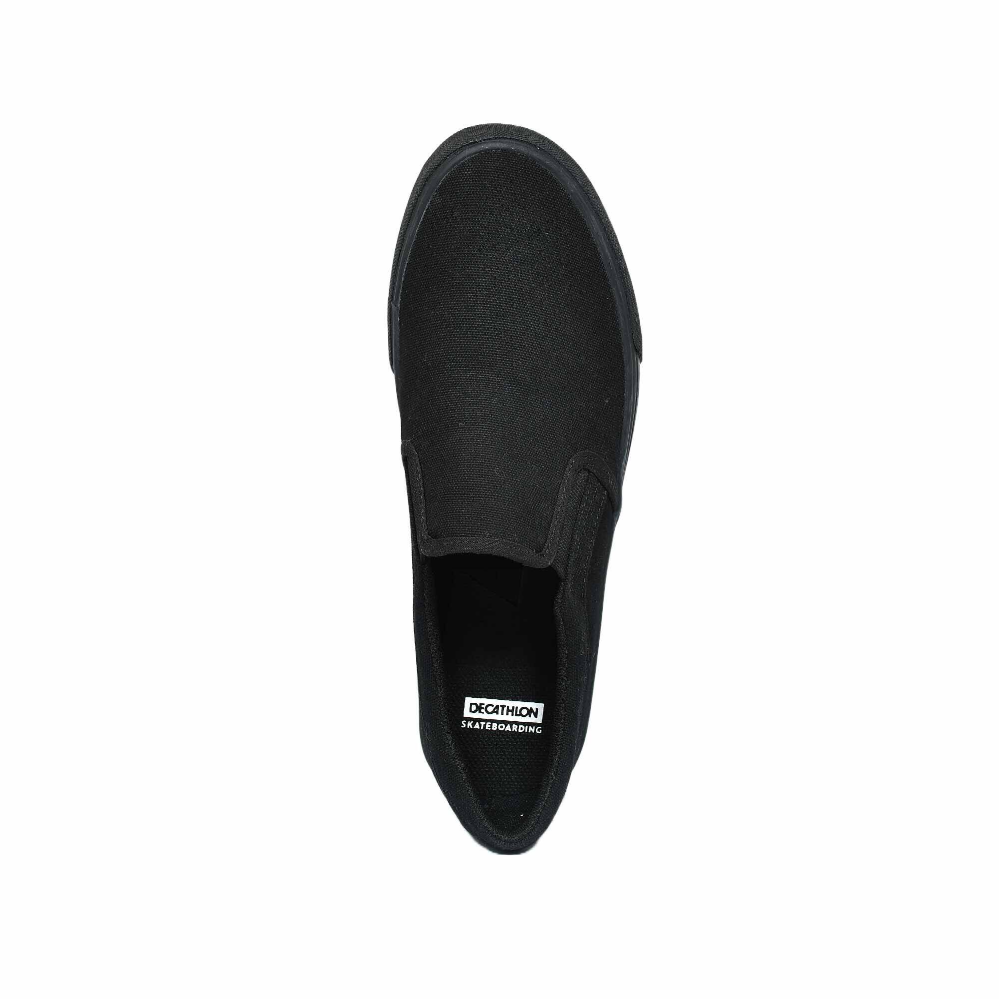 Slipon Skateboarding Canvas shoe- Black -  2