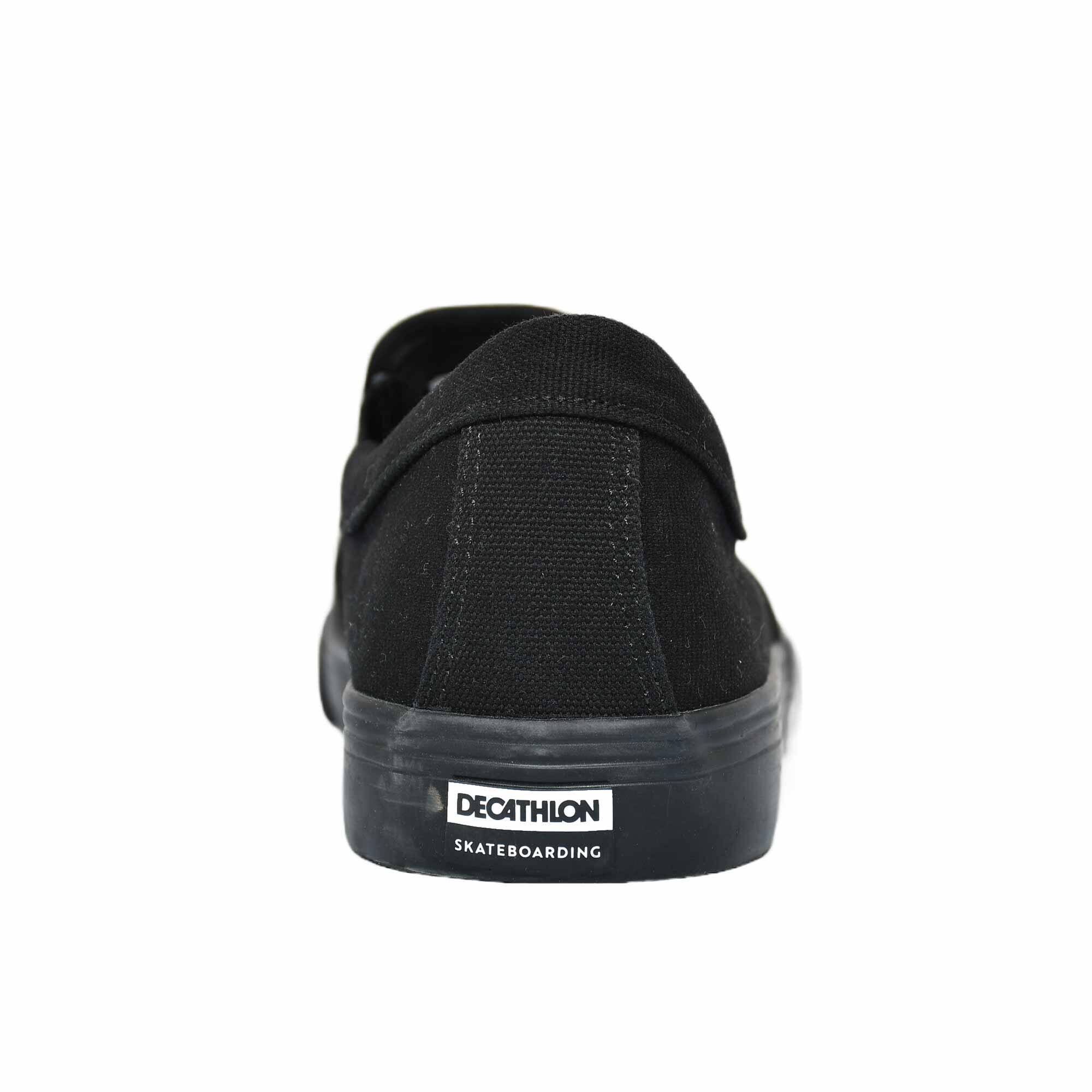 Slipon Skateboarding Canvas shoe- Black -  5