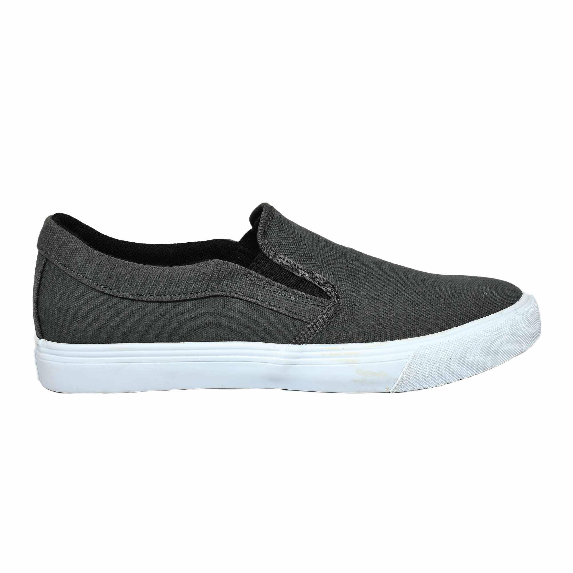 Slipon Skateboarding Canvas shoe- Grey -  5