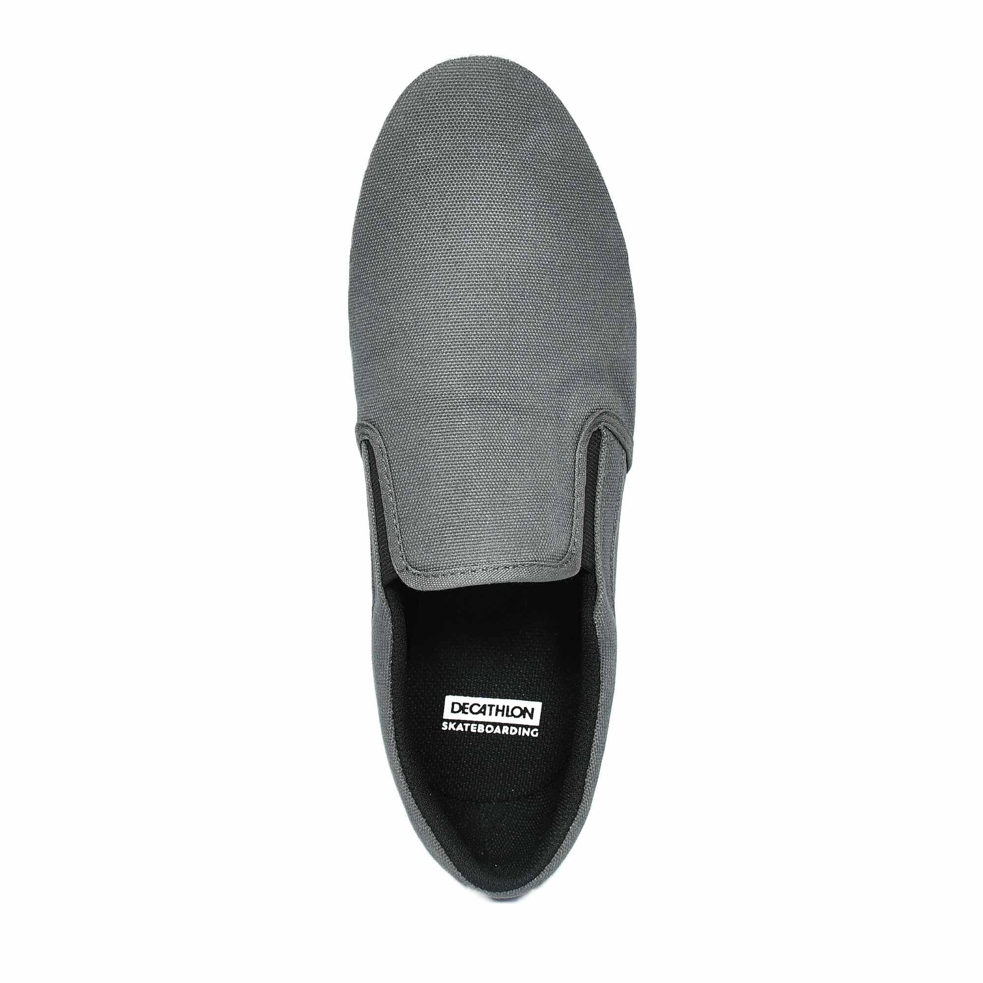 Slipon Skateboarding Canvas shoe- Grey -  2
