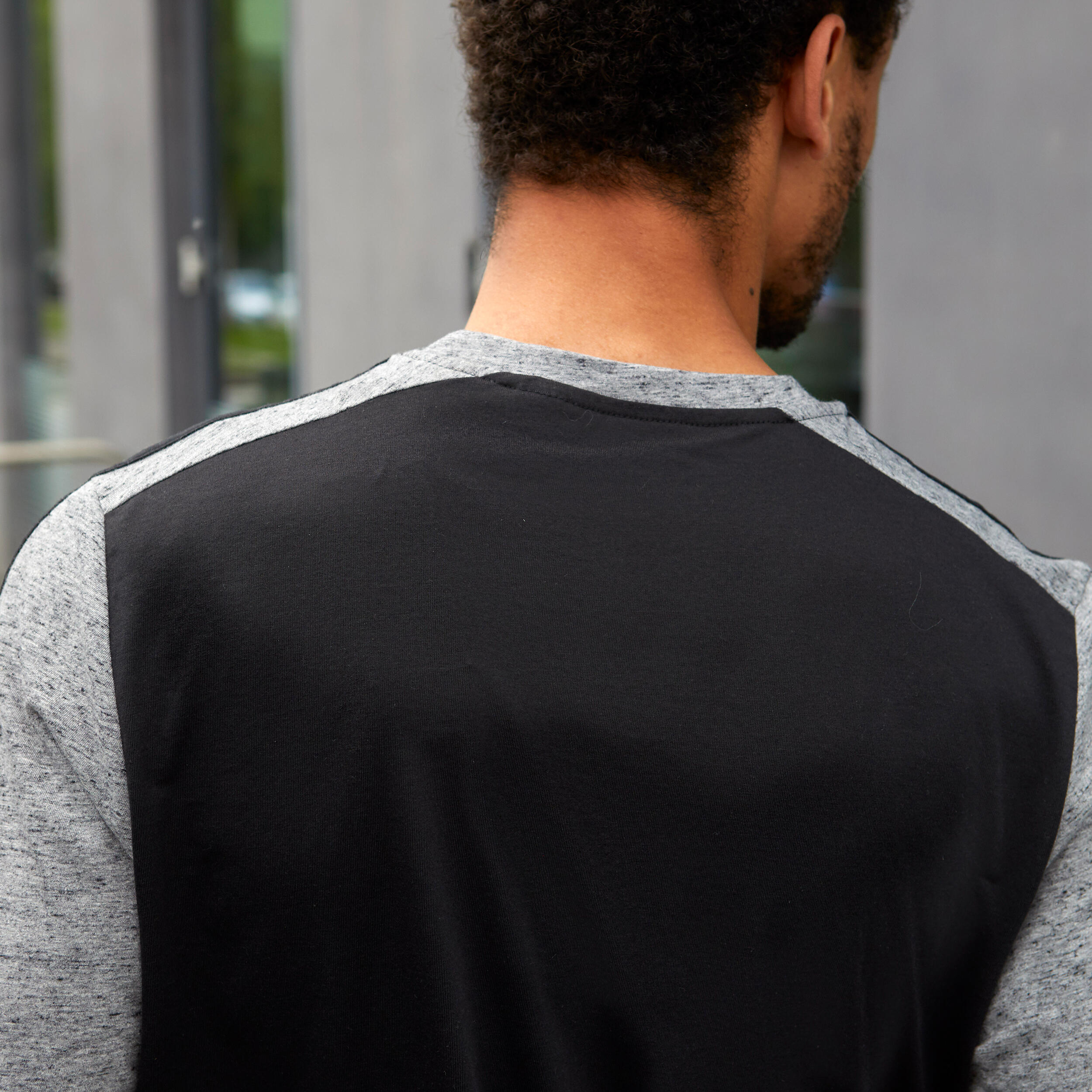 Pánské fitness tričko Adidas černo-šedé 11/11