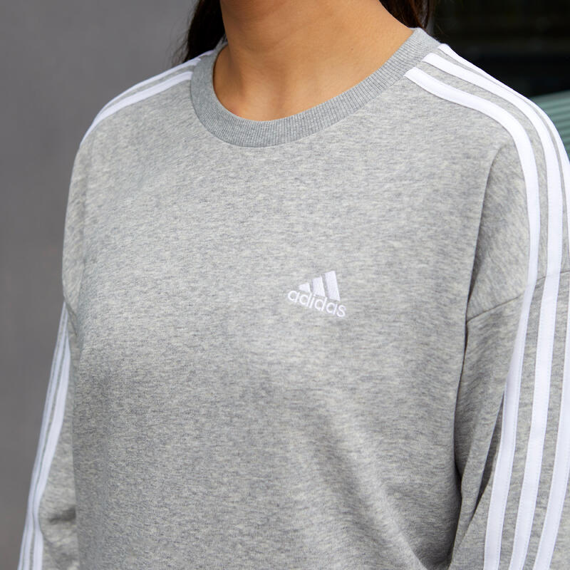 Sudadera fitness soft training Mujer adidas gris