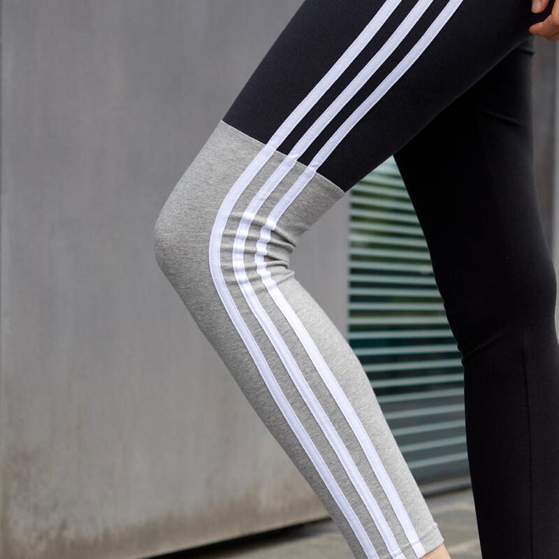 Leggings Fitness Soft Training adidas Colorblock Mujer Negro Gris
