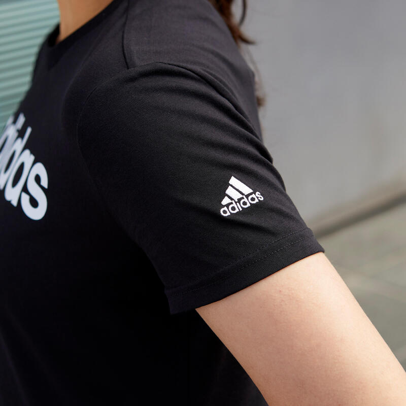 Adidas T-Shirt Damen - Linear schwarz