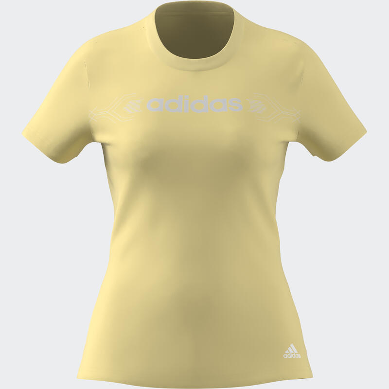 T shirt Adidas jaune linear FR