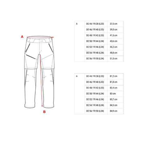 Ανδρικό πολυμορφικό παντελόνι πεζοπορίας-MH500