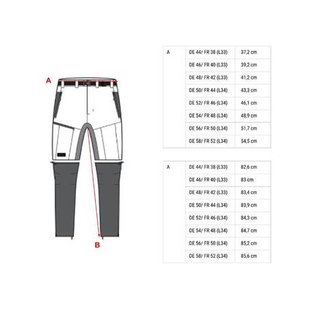 Men’s Modular 2-in-1 Trekking Trousers - MT500