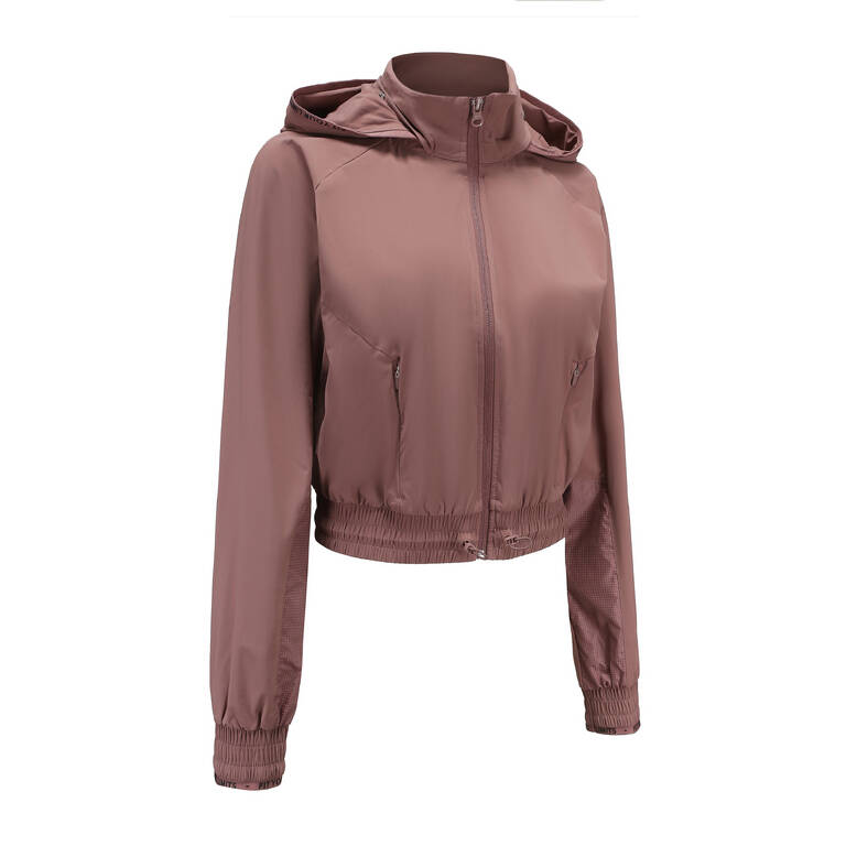 Women Cardio Fitness Hoodie - Brown