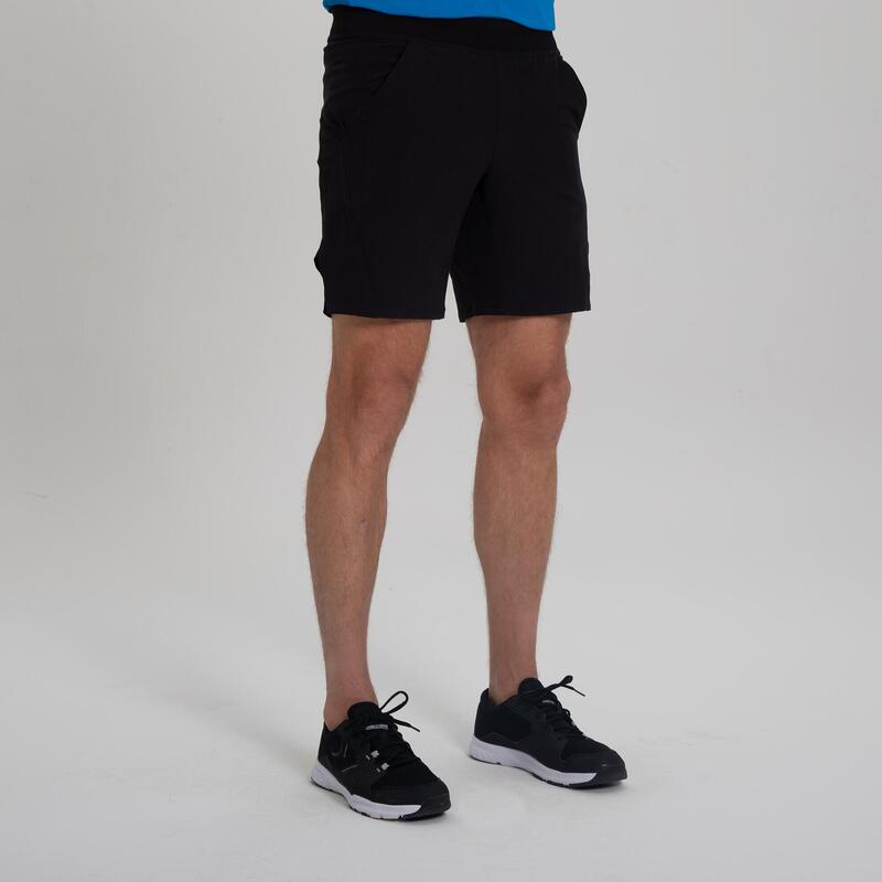 Pantalon scurt 500 Fitness cardio Negru Bărbați 