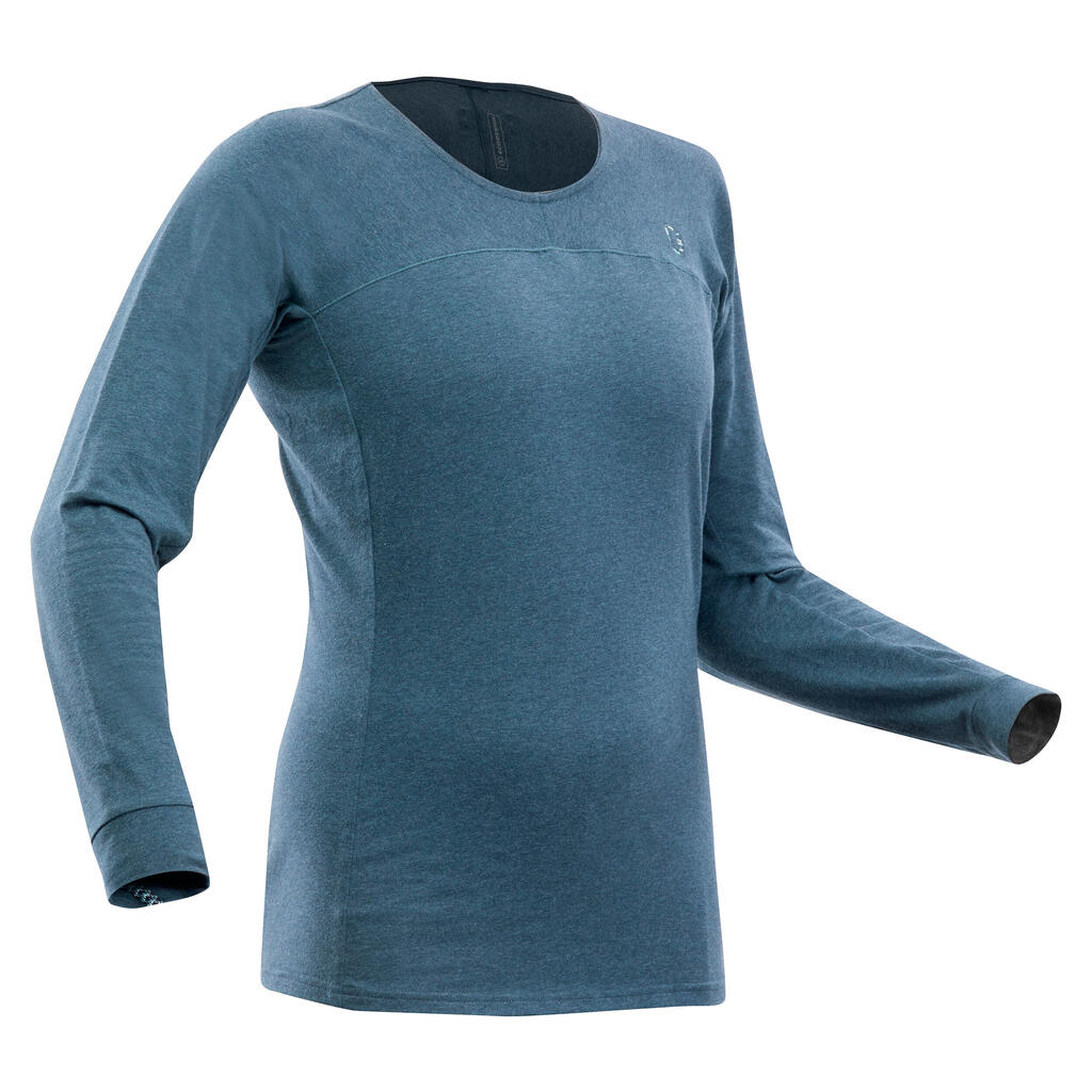 WOMEN’S CLIMBING T-SHIRT VERTIKA DARK GREY