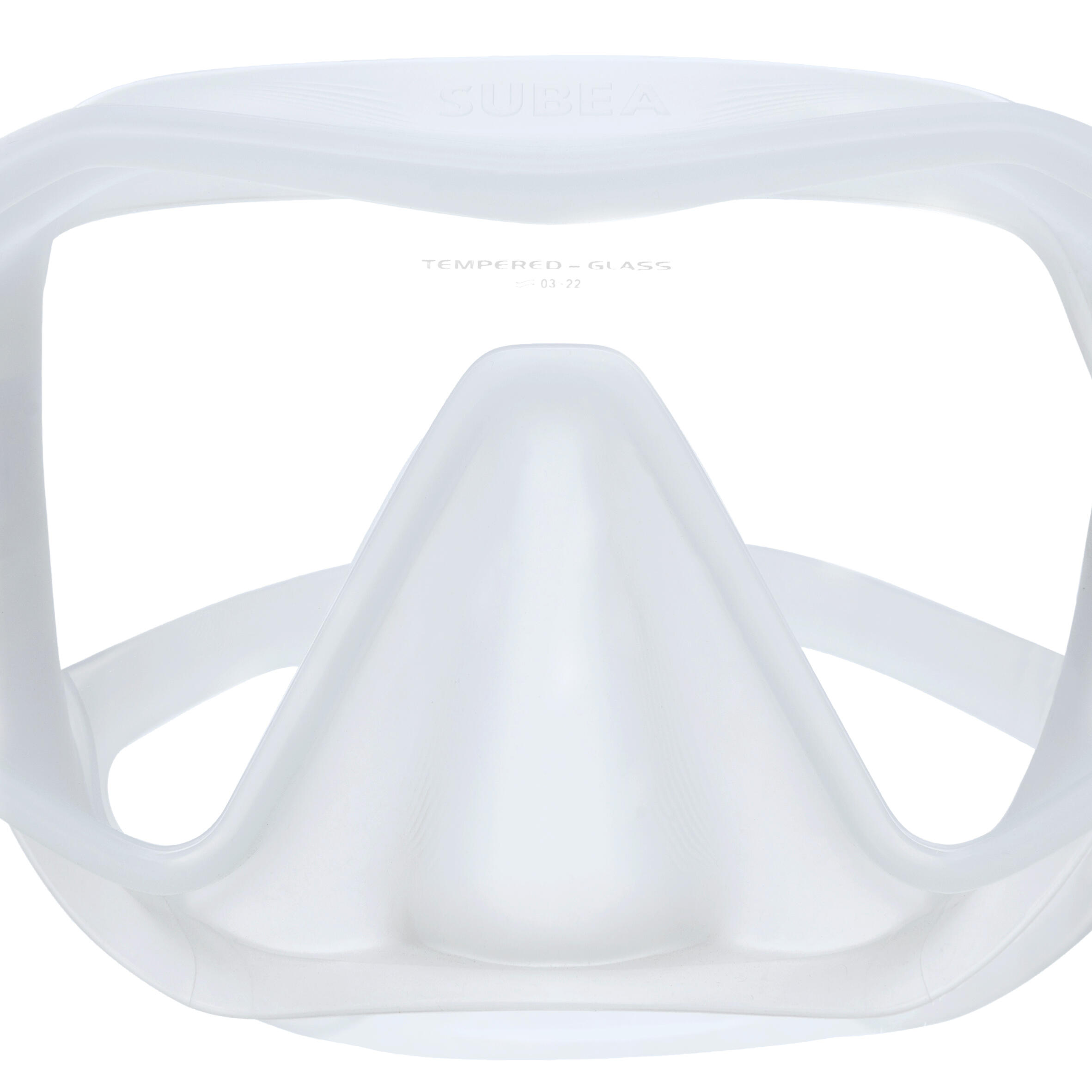 Scuba Diving Mask - 500 Mono Translucent 8/8
