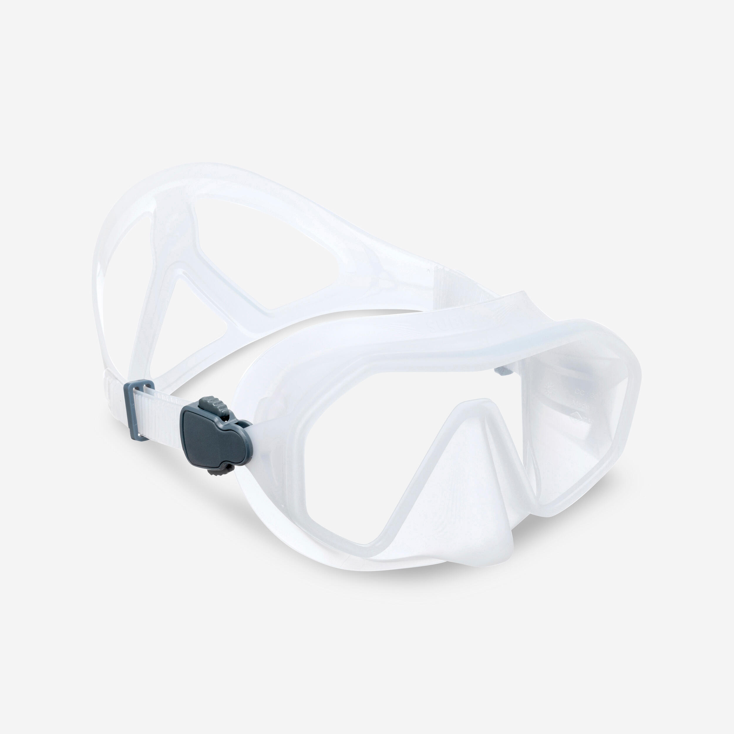 SUBEA Scuba Diving Mask - 500 Mono Translucent
