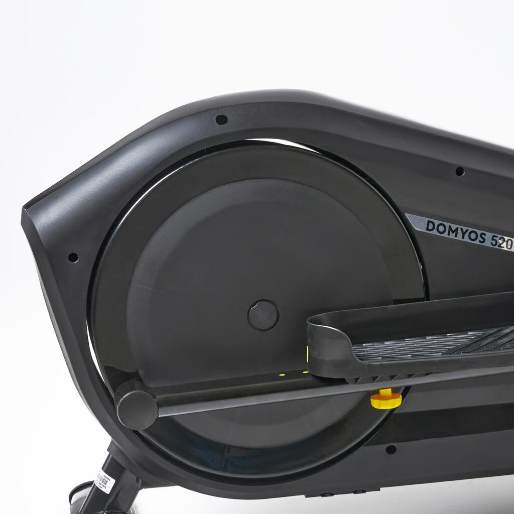 Elíptica inalámbrica con bluetooth y 6 kg de inercia Domyos 520 - Negro
