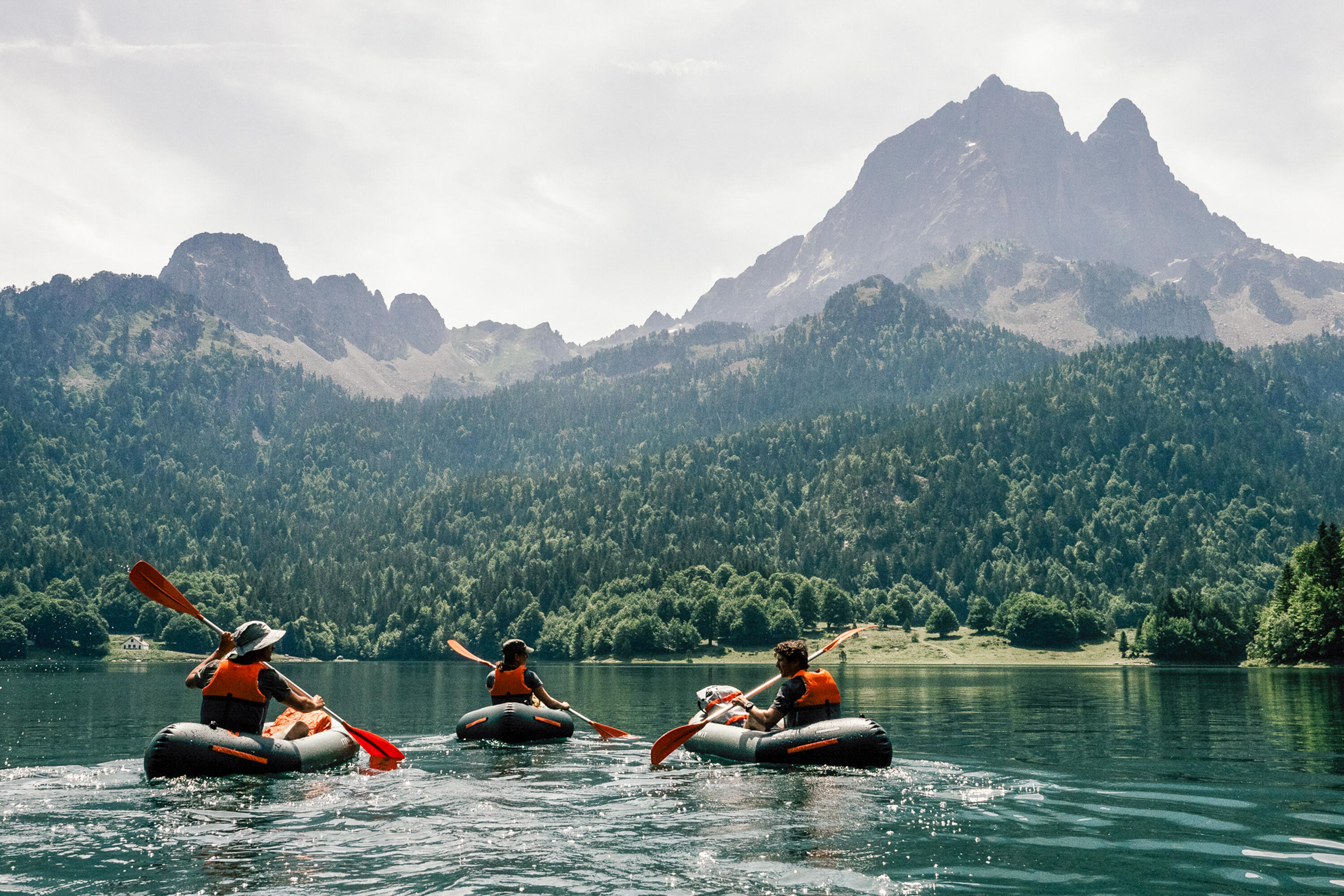 Packraft 100 Uppblåsbar Kajak Floder Tpu 1 Plats - Pr100