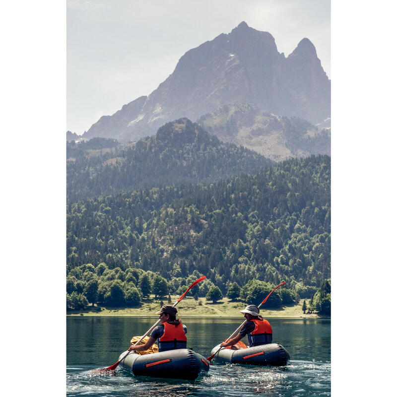 Kajak Packraft 100 aufblasbar Fluss TPU 1-Sitzer - PR100