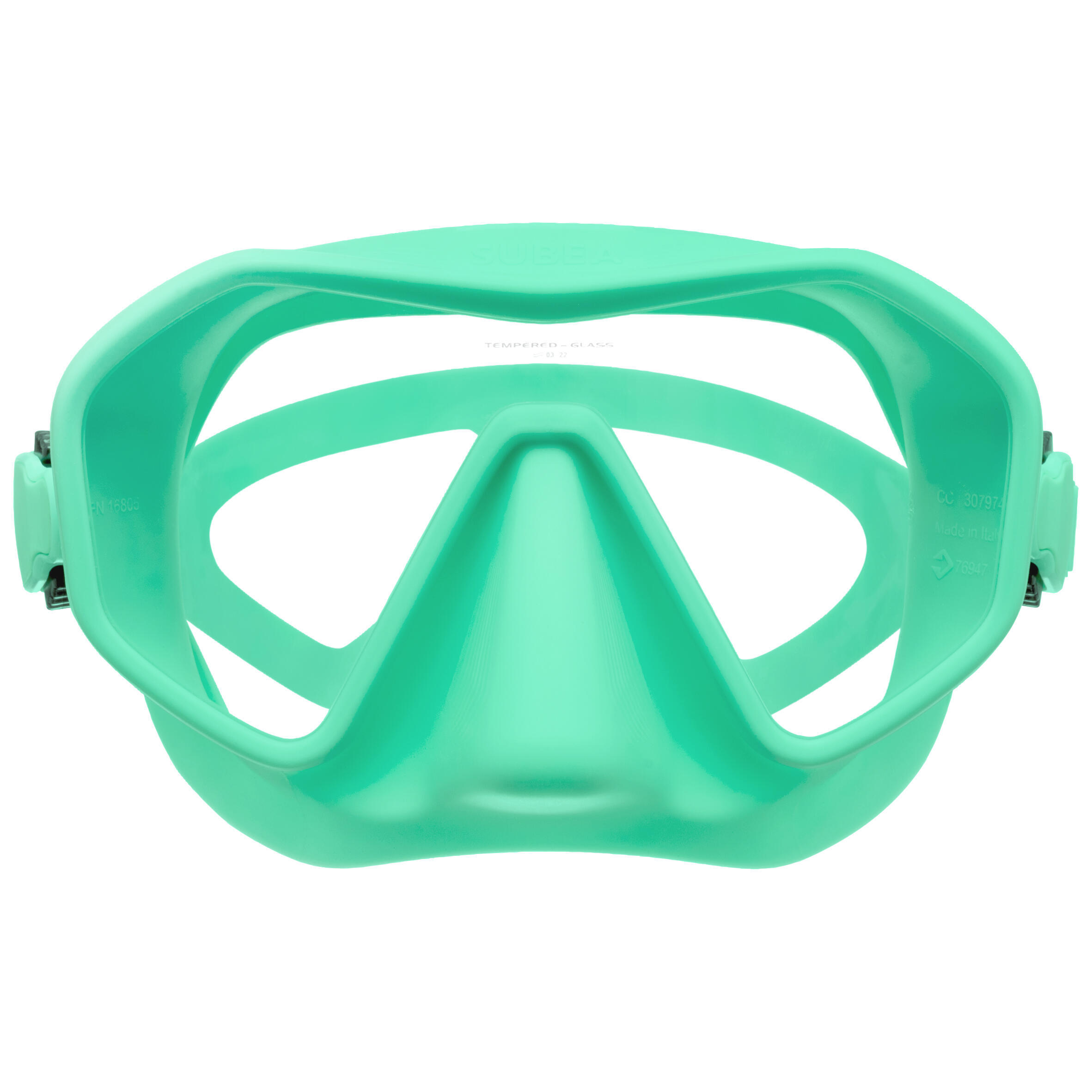 Scuba mask - 500 Mono Green 2/8